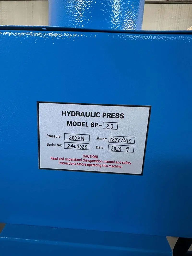 SP-20 hidrolik pres 6